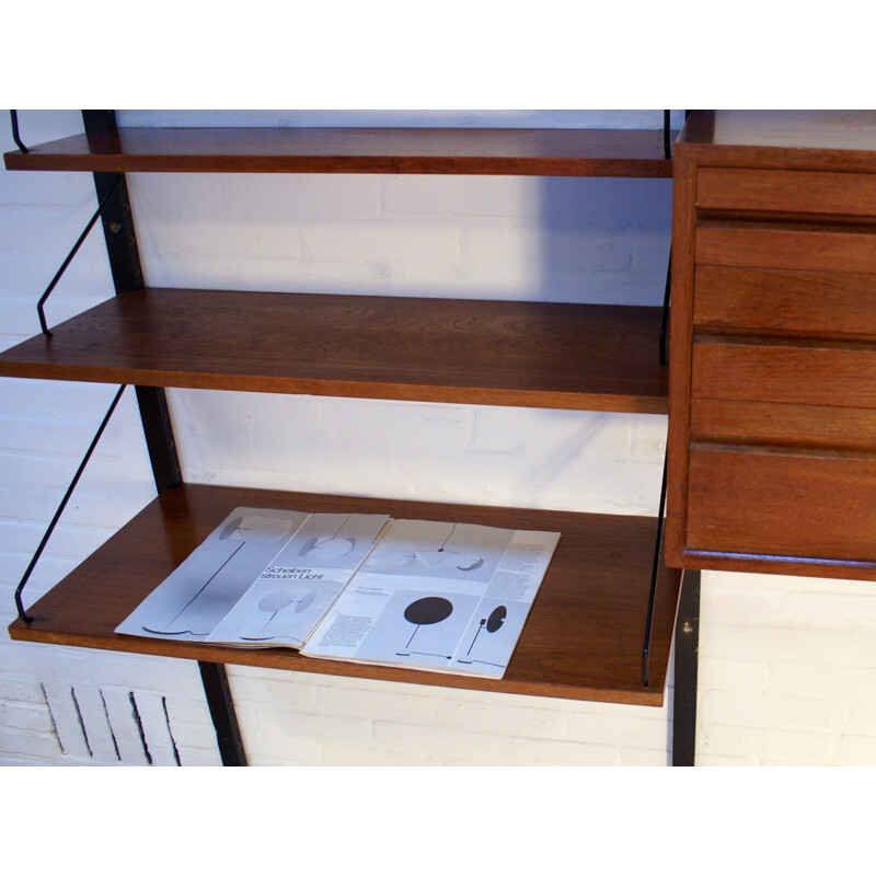 Royal shelving system in teak, Poul CADOVIUS - 1960s