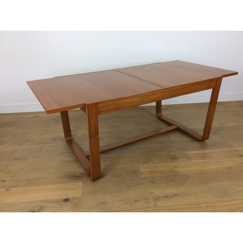 Vintage teak dining set by Uniflex, Brittany 1960