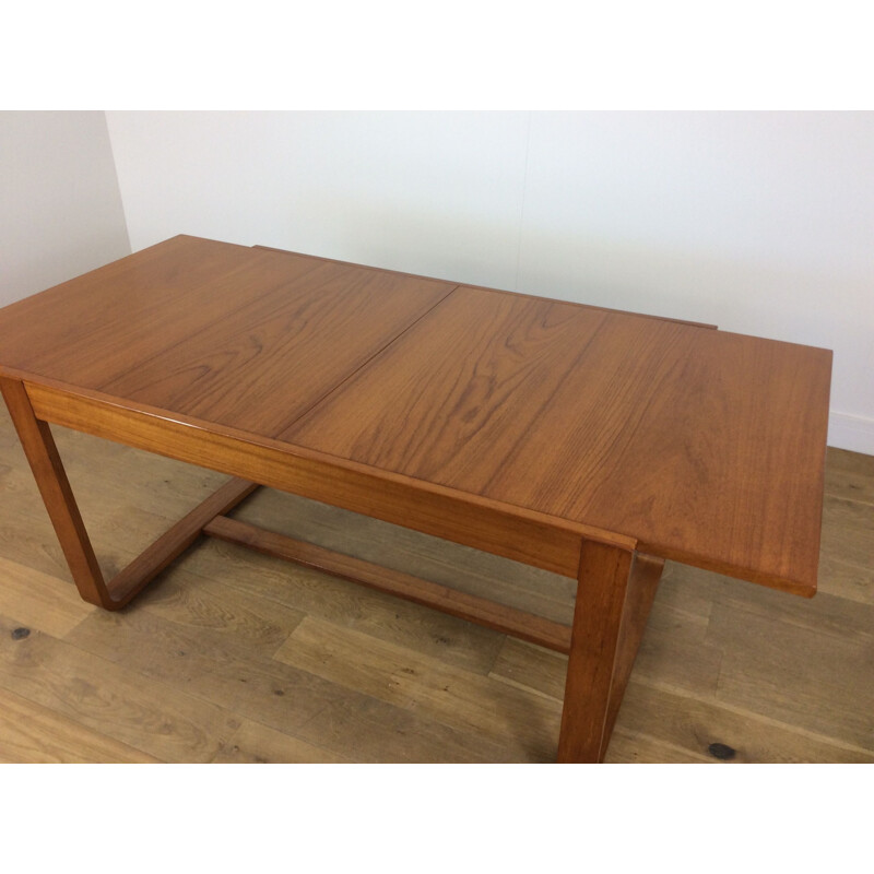 Vintage teak dining set by Uniflex, Brittany 1960