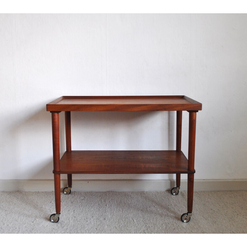 Vintage Scandinavian trolley in teak