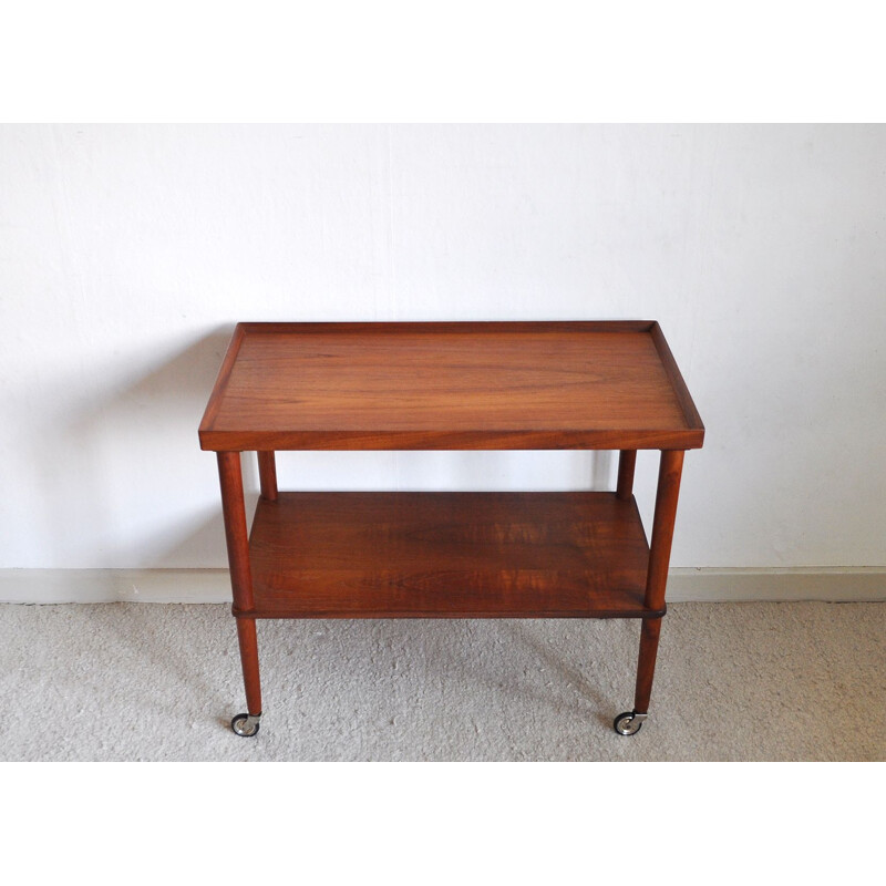 Vintage Scandinavian trolley in teak