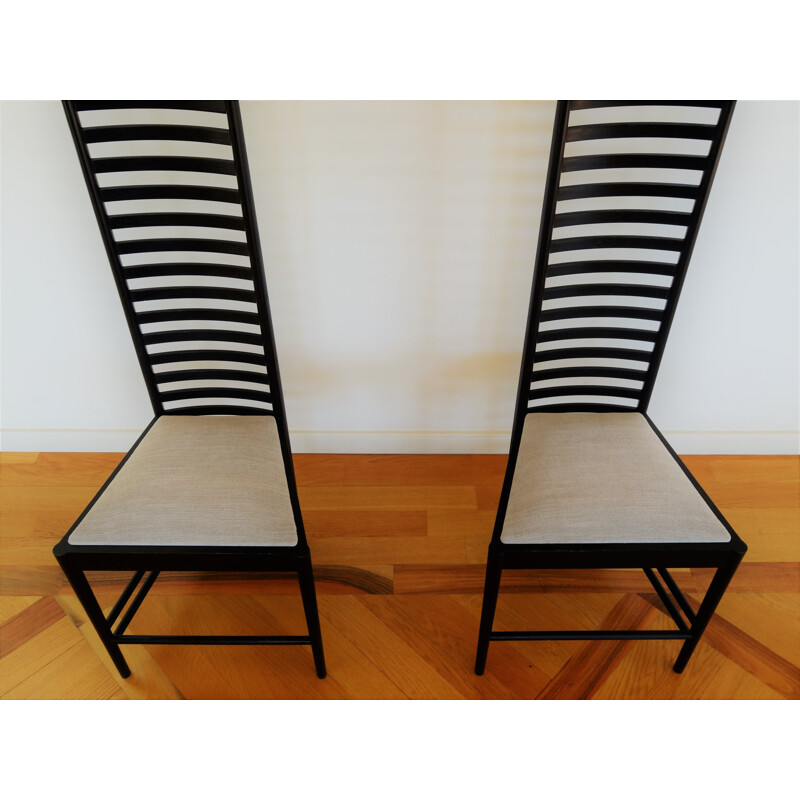 Chairs "Hill house 1" by Charles Rennie Mackintosh for Cassina