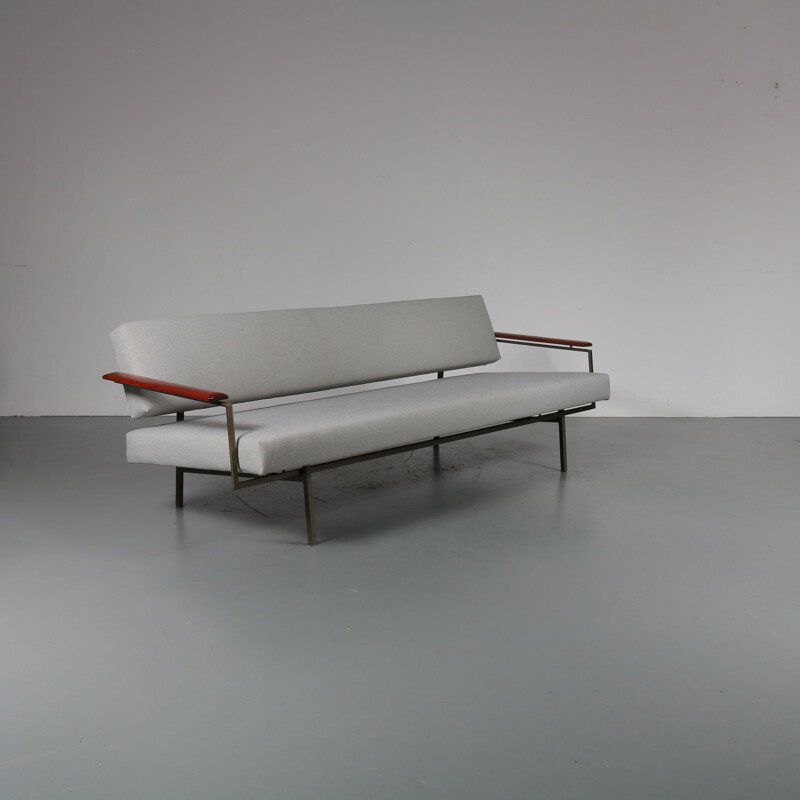 Dutch grey sleeping sofa, Rob PARRY - 1960s