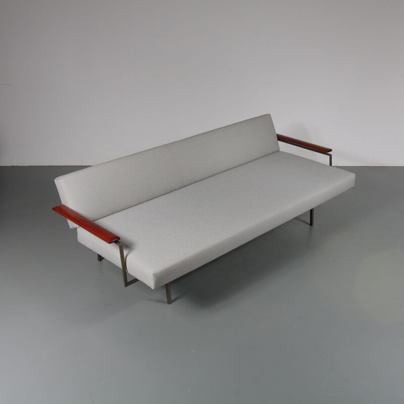 Dutch grey sleeping sofa, Rob PARRY - 1960s