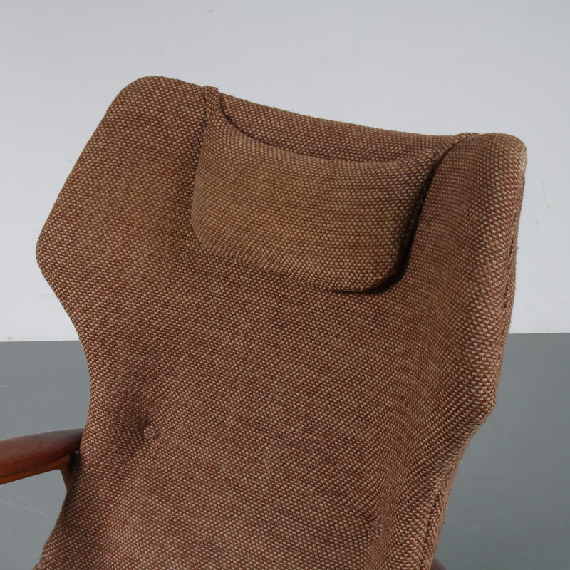 Paire de fauteuils lounge marrons, Aksel BENDER MADSEN - 1950