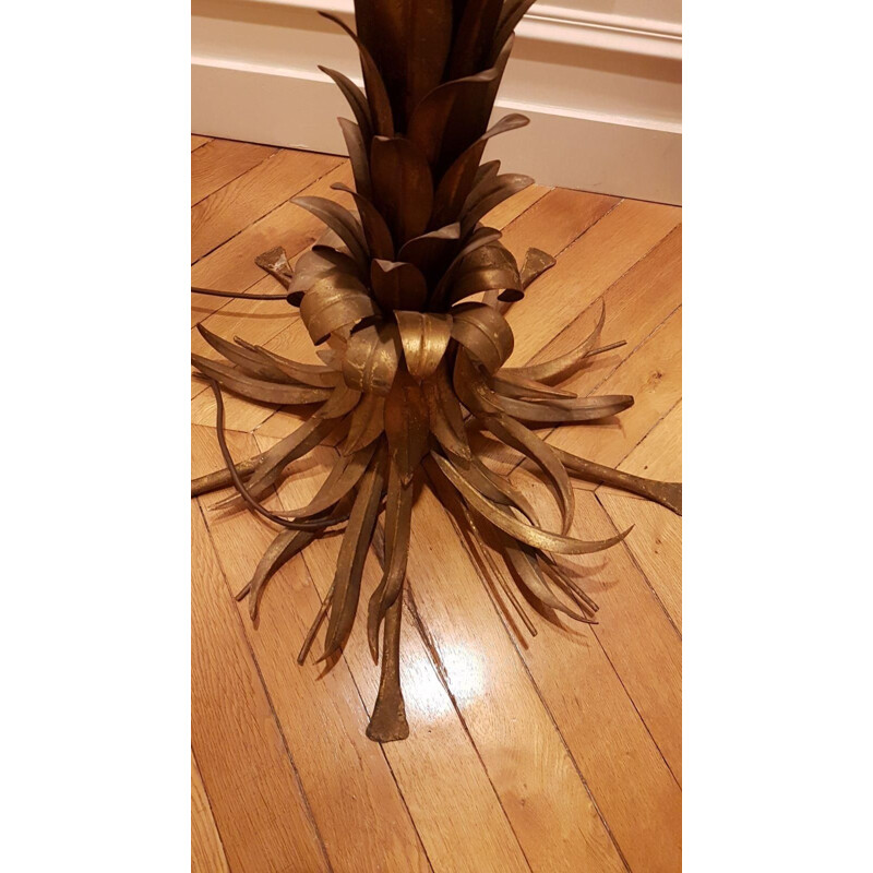 Vintage floor lamp "palmtree" XXL in brass by Hans Kögl