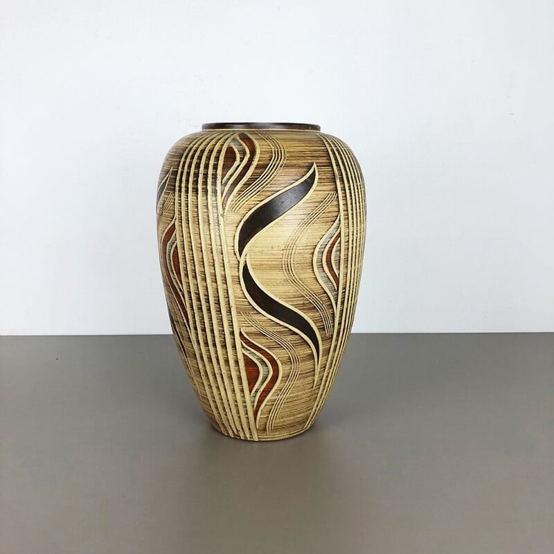 Vintage ceramic vase by Sawa Ceramics, Germany 1960