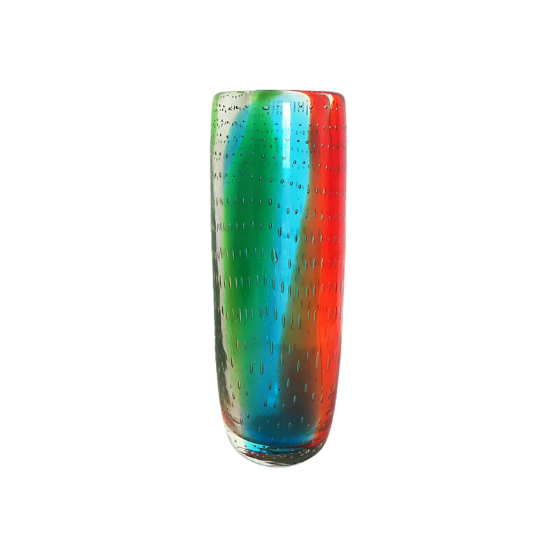 Vintage vase in Murano glass by Seguso