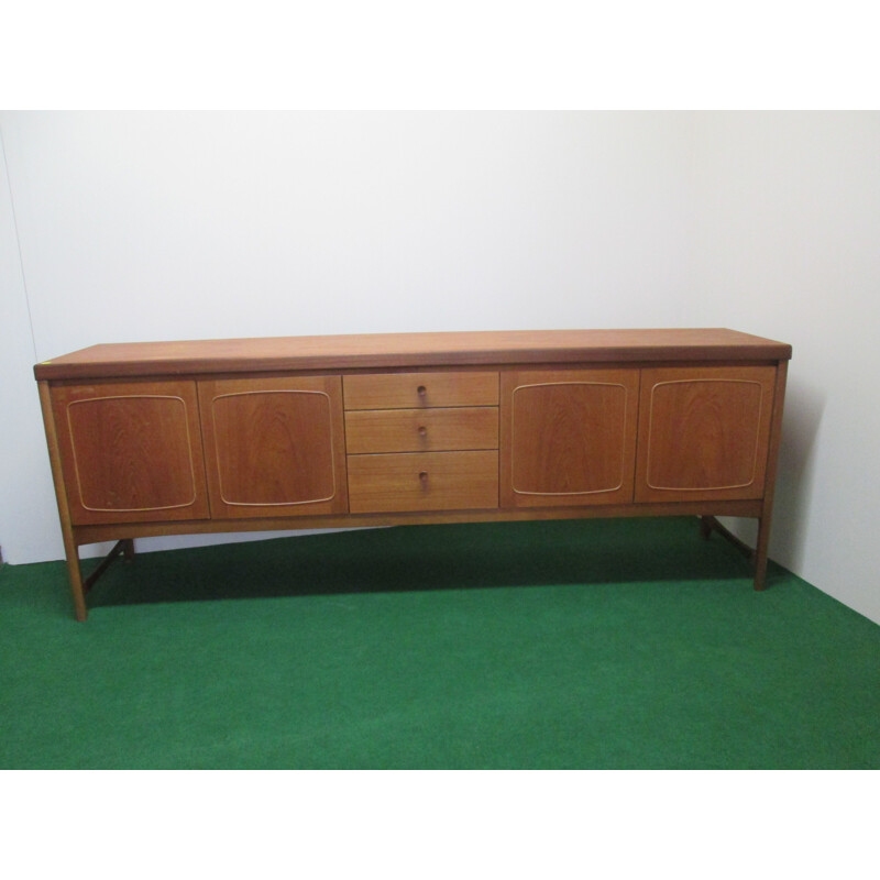 Long vintage sideboard in teak