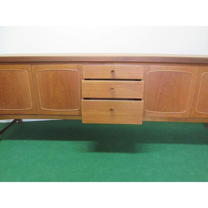 Long vintage sideboard in teak