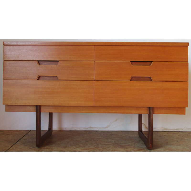 Small vintage chest of drawers by G Hoffstead for Uniflex