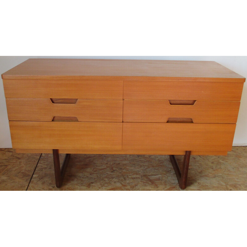 Small vintage chest of drawers by G Hoffstead for Uniflex