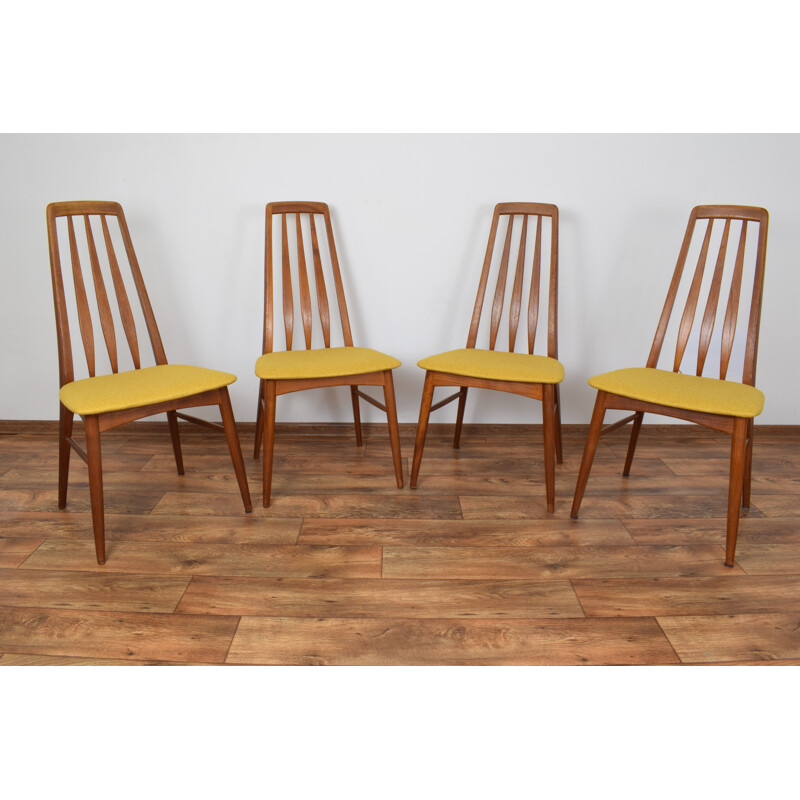 Set of 4 vintage chairs in teak by Niels Koefoed