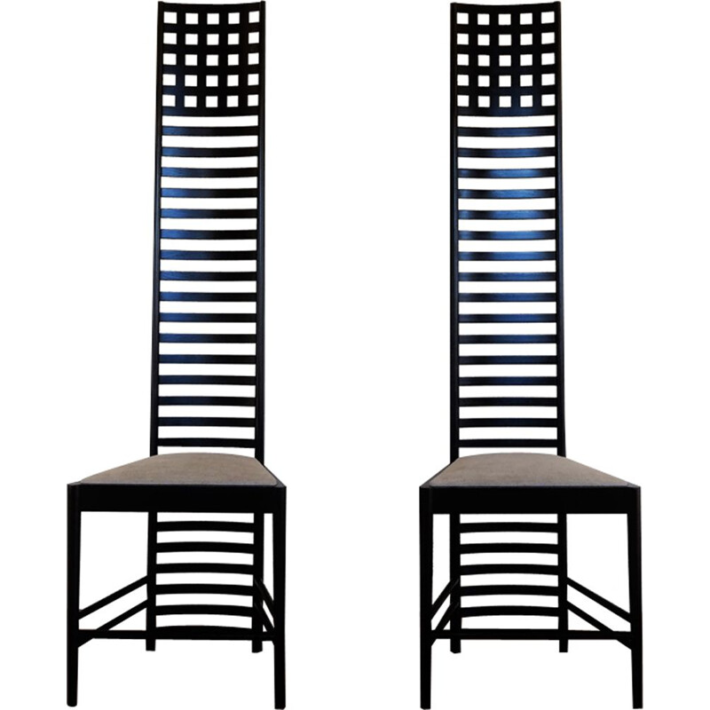 Chairs "Hill house 1" by Charles Rennie Mackintosh for Cassina