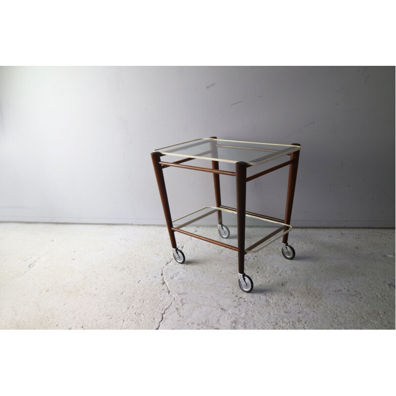 Vintage trolley in teak by Cees Braakman for Pastoe