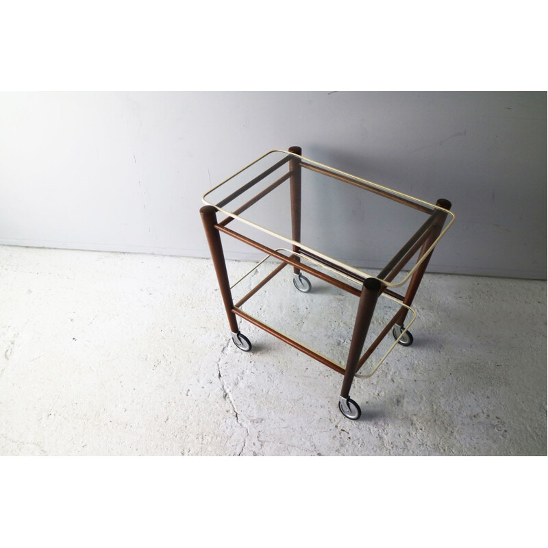 Vintage trolley in teak by Cees Braakman for Pastoe