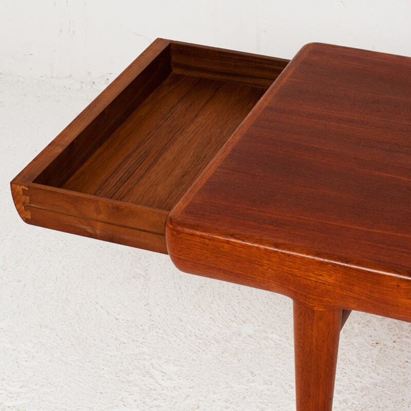 Long coffee table in teak, Johannes ANDERSEN - 1960s