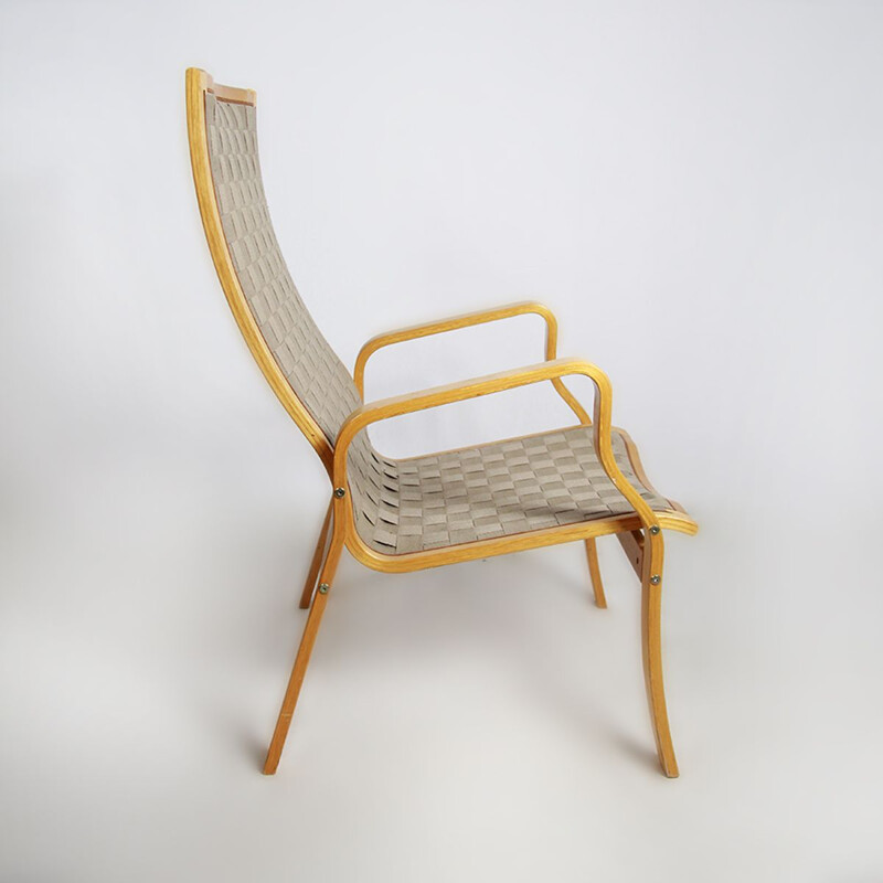 Vintage beukenhouten fauteuil van Jakob Berg