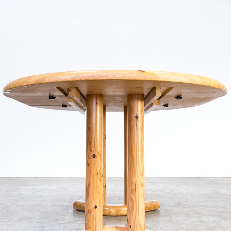 Vintage pine wood dining table for Hirsthals Savvaerk
