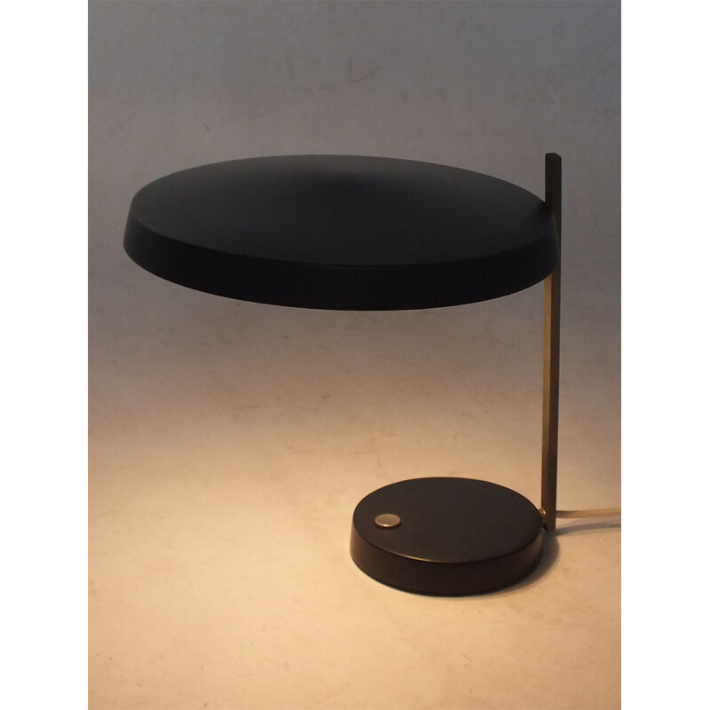 Vintage black lamp by Heinz Pfaender for Hillebrand