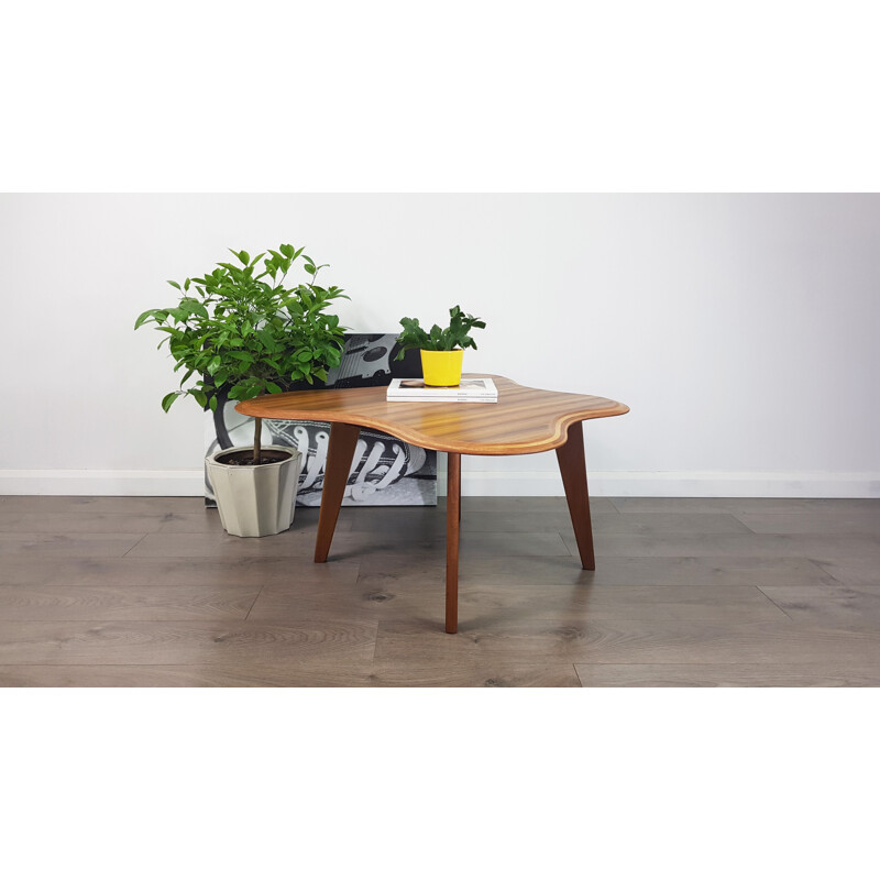 Vintage coffee table in walnut by Neil Morris