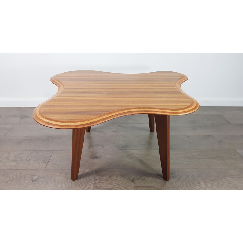 Table basse vintage en noyer par Neil Morris