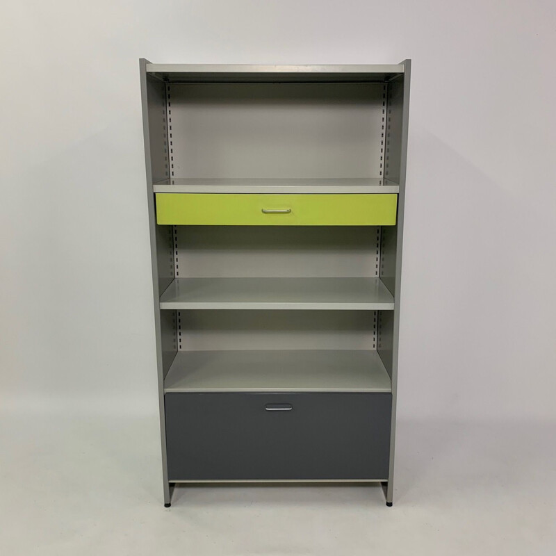 Vintage Dutch multicolored library 5600 by Cordemeyer for Gipsen