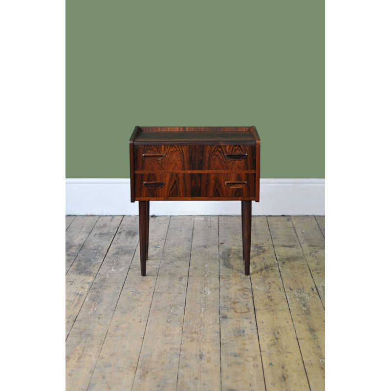 Vintage Danish night stand in rosewood