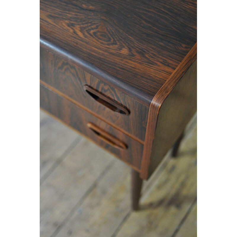 Vintage Danish night stand in rosewood