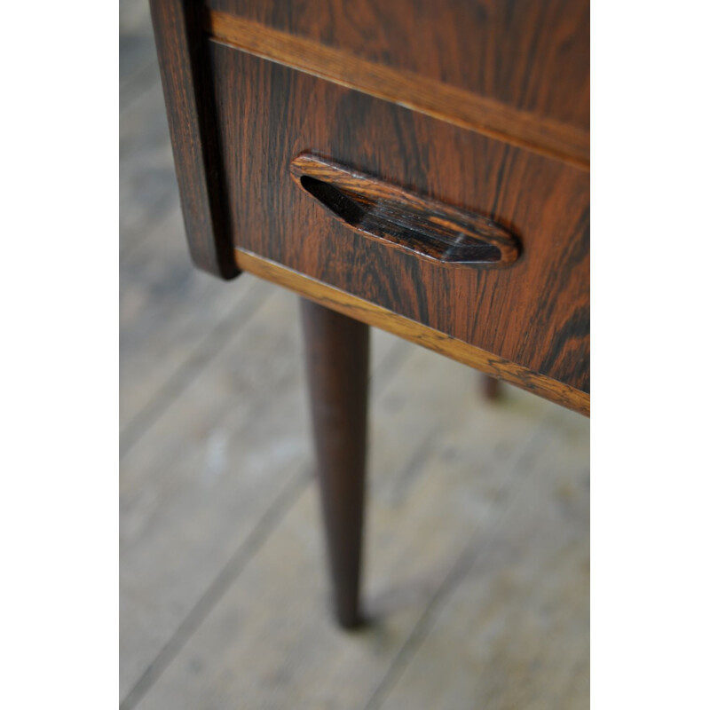 Vintage Danish night stand in rosewood
