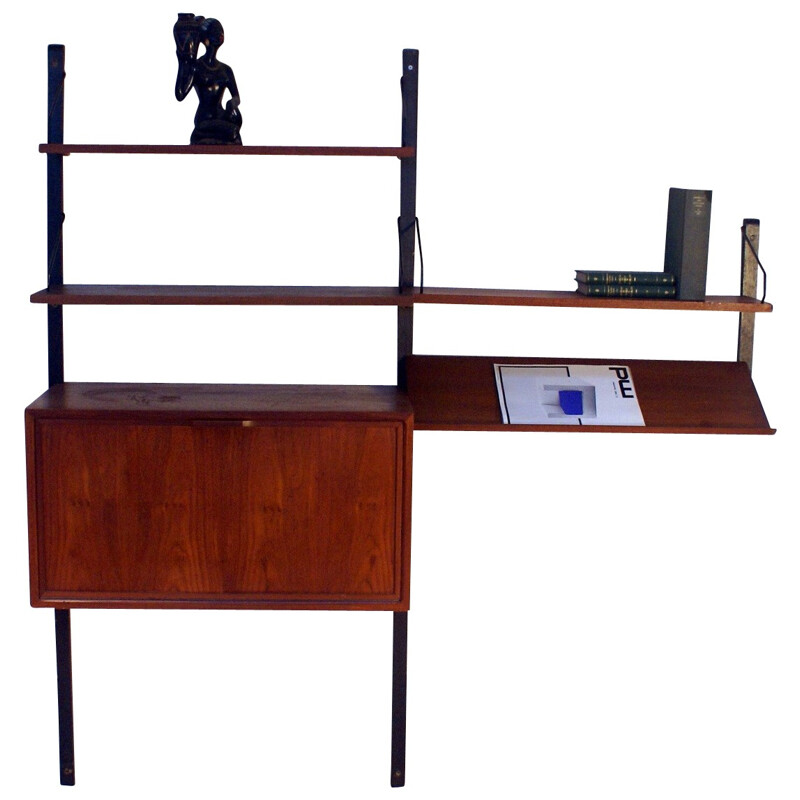 Royal shelving system in teak, Poul CADOVIUS - 1960s