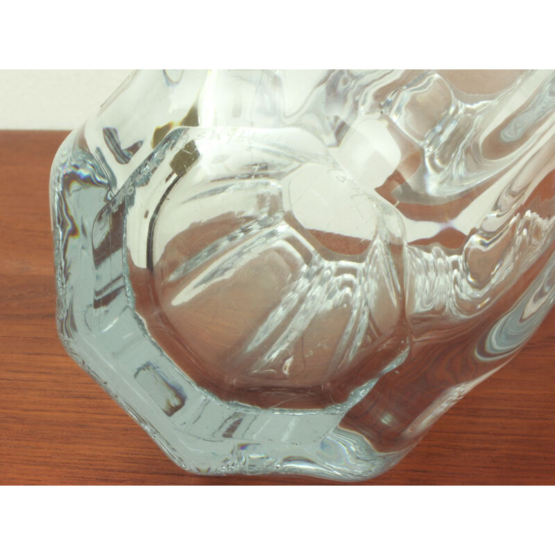 Vintage-Vase aus Kristallglas von Asta Stromberg für Strömbergshyttan, Schweden 1950