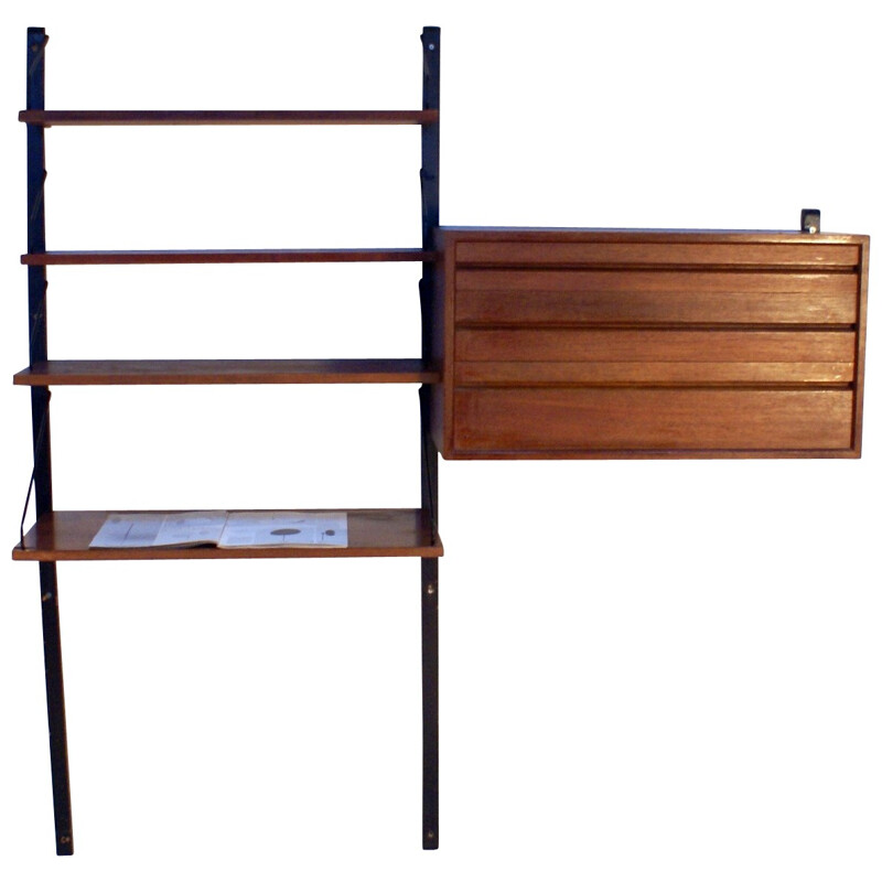 Royal shelving system in teak, Poul CADOVIUS - 1960s