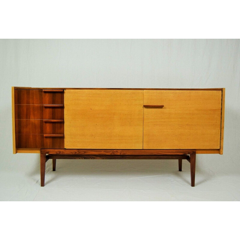 Vintage sideboard by František Mezulánik in wood 1960 