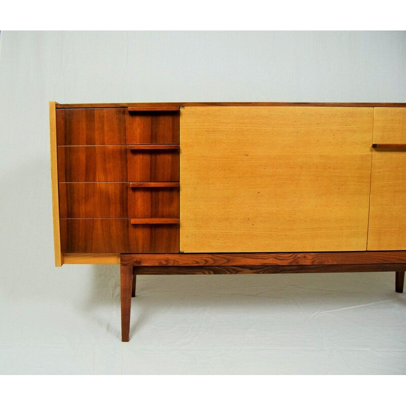 Vintage sideboard by František Mezulánik in wood 1960 