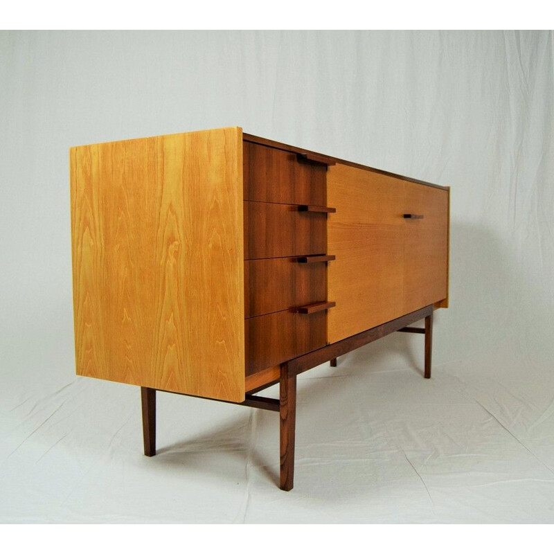 Vintage sideboard by František Mezulánik in wood 1960 