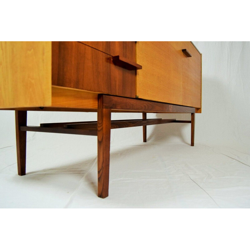 Vintage sideboard by František Mezulánik in wood 1960 