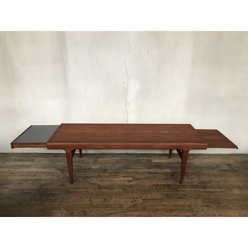 Table basse vintage Johannes Andersenen teck 1960