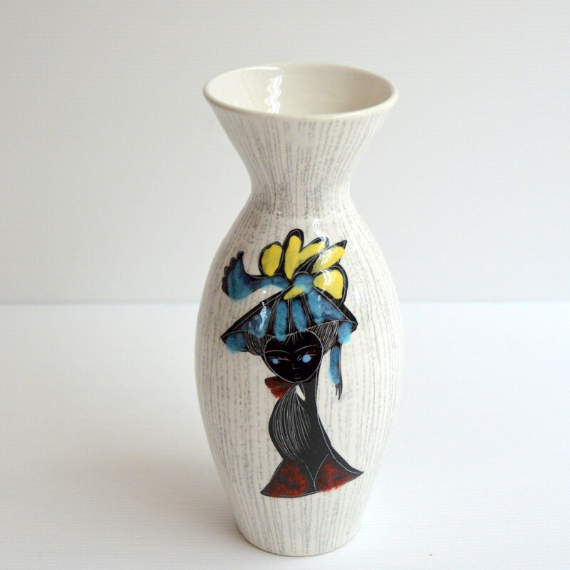 Vintage ceramic vase the Settimello Italy