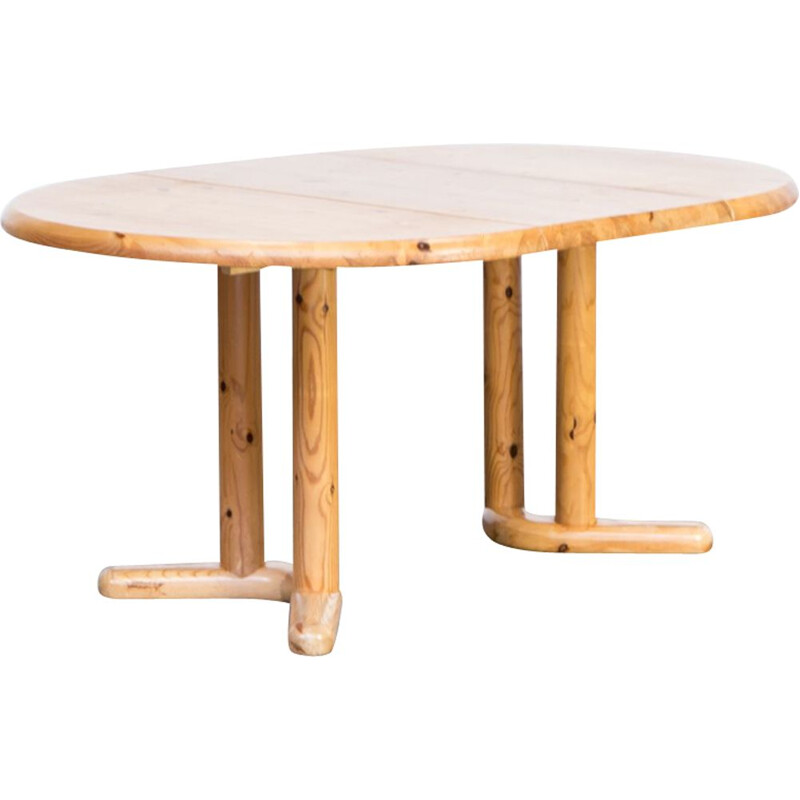 Vintage pine wood dining table for Hirsthals Savvaerk