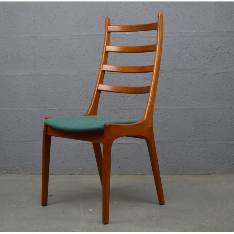 Set of 6 vintage teak dining chairs by Kai Kristiansen