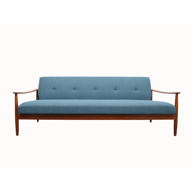 Vintage blue sofa daybed convertible