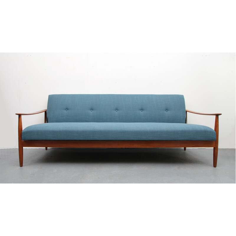 Vintage blue sofa daybed convertible