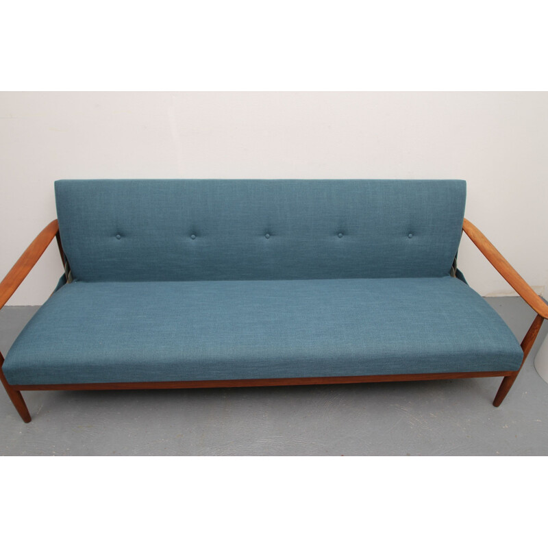 Vintage blue sofa daybed convertible