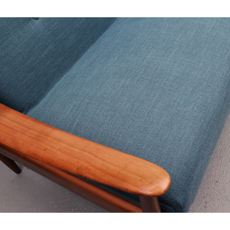 Vintage blue sofa daybed convertible