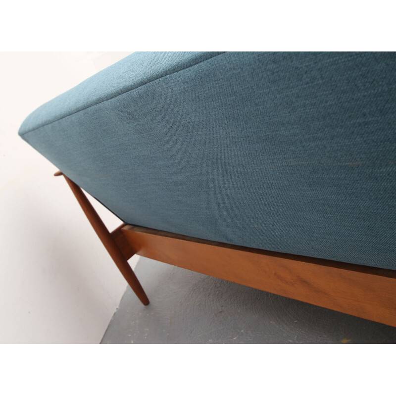 Vintage blue sofa daybed convertible