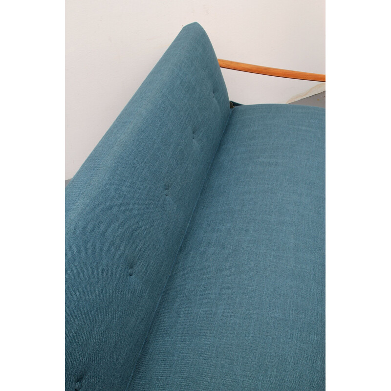 Vintage blue sofa daybed convertible