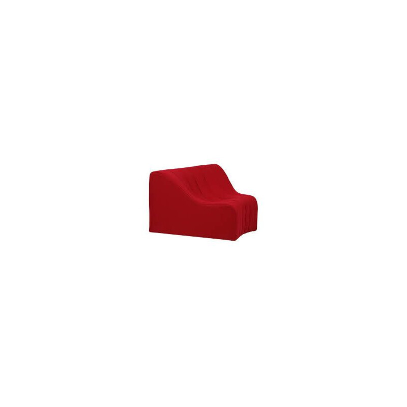 Vintage red armchair "Chromatic" by Kwok Hoï Chan for Steiner