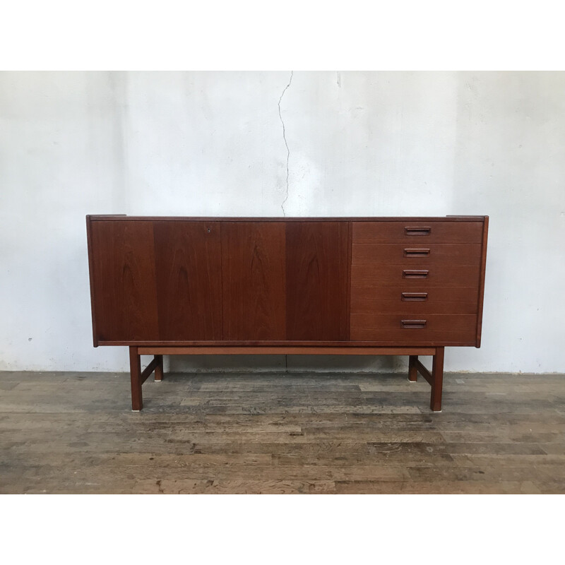 Small vintage Danish sideboard in teak