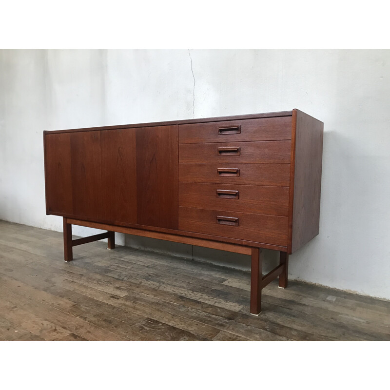 Small vintage Danish sideboard in teak